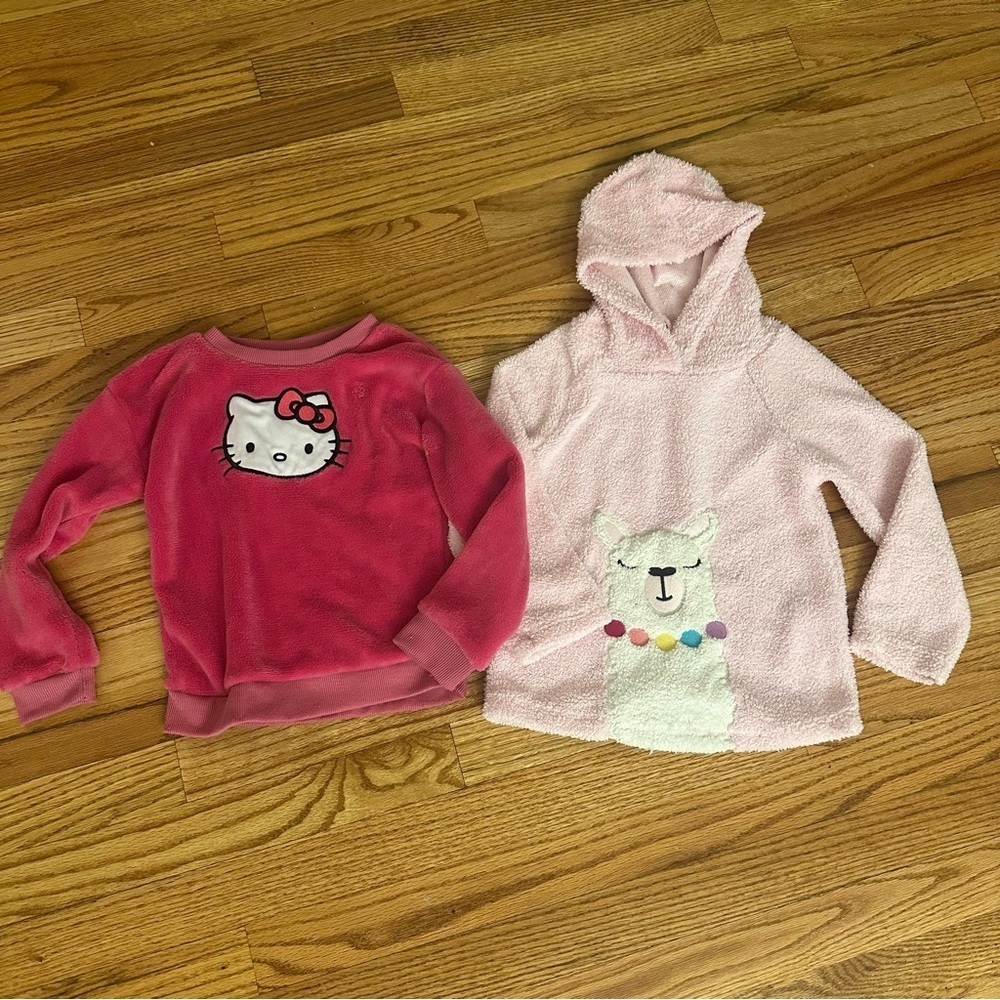Kids Headquarters Hello Kitty Pink Cozy Sweatshirt Bundle size 4T